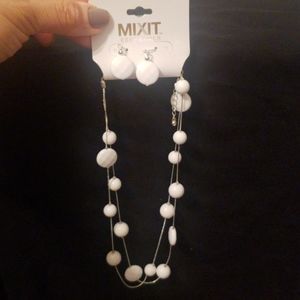 Necklace and earrings